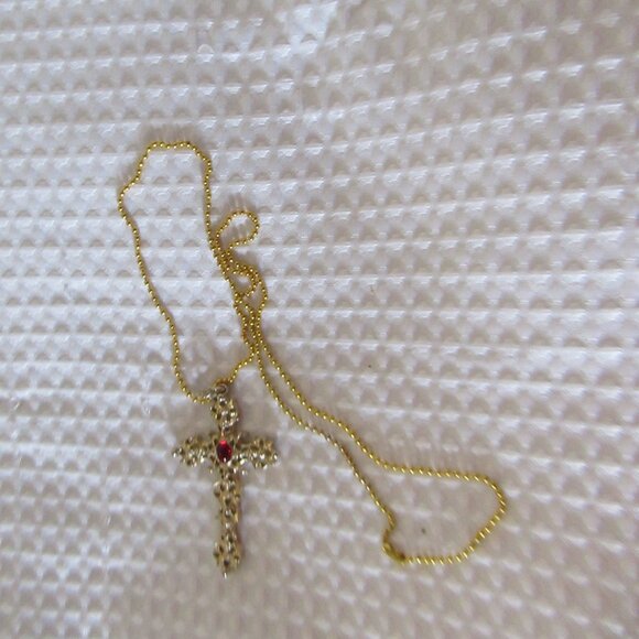 Large Cross Avon Pendant AS IS - Picture 3 of 10
